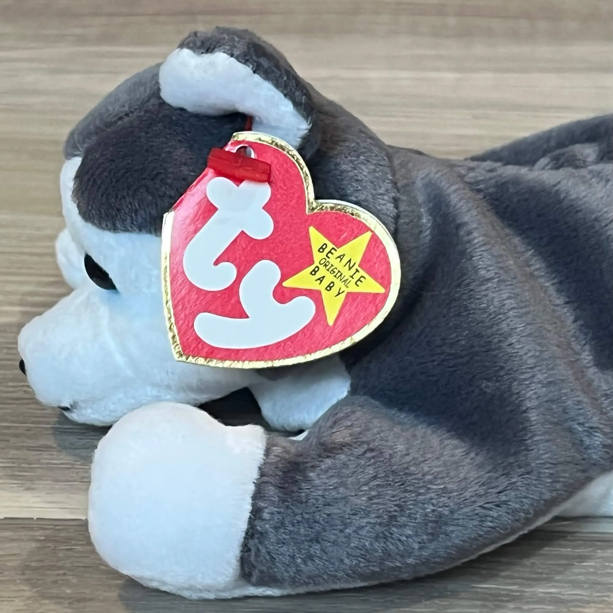 1996 Ty Original Beanie Babies NANOOK the HUSKY DOG, Retired