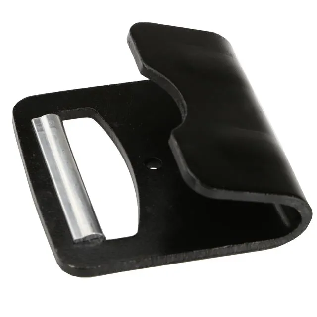 4" Black Flat Hook with Aluminum Defender | 16,200 lbs. BS