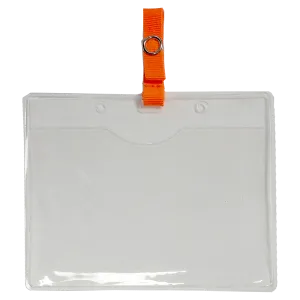 901NTOR Orange Clear ID Pouch