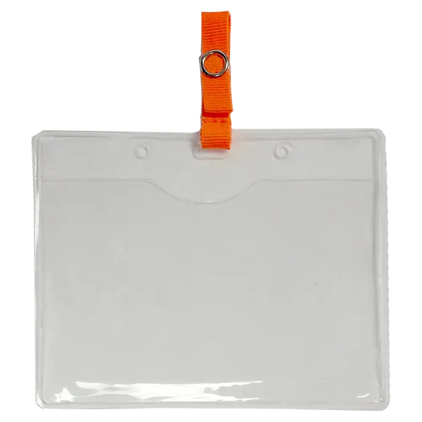 901NTOR Orange Clear ID Pouch