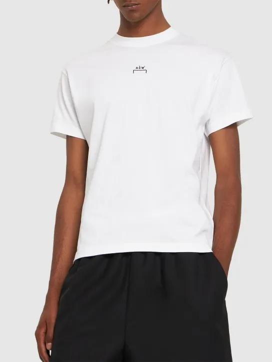 A-COLD-WALL*   Logo print cotton jersey t-shirt 