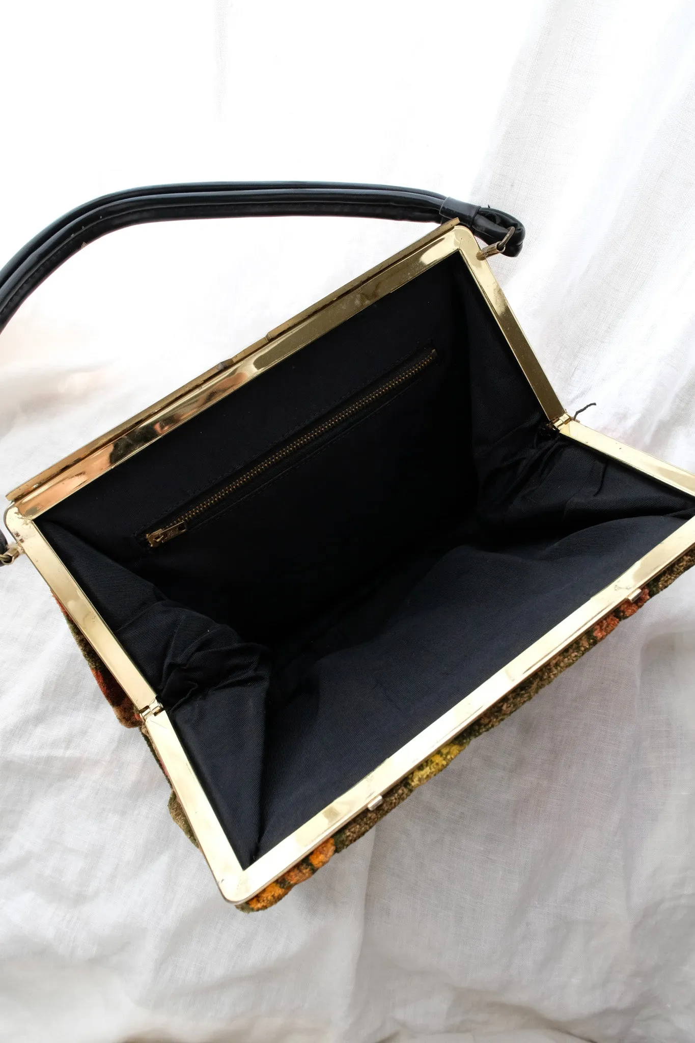 Abstract 1960's Autumnal Rug Handbag