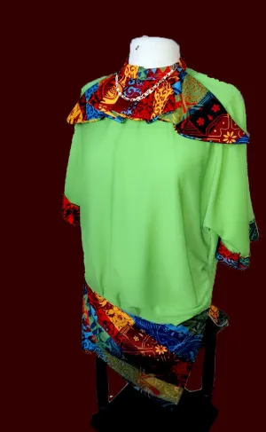 Adamma Shirt Dress with Detachable Jabot