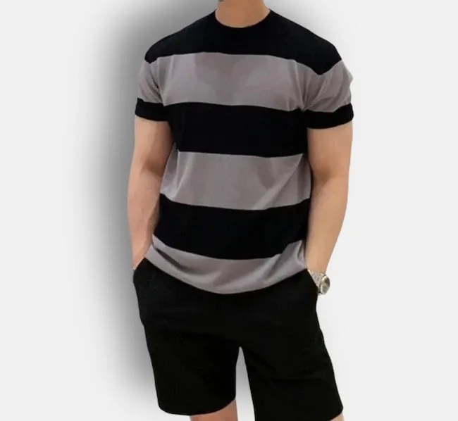 Antonios o-neck striped summer t-shirt