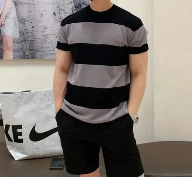 Antonios o-neck striped summer t-shirt