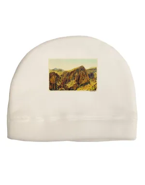 Arizona Mountains Watercolor Child Fleece Beanie Cap Hat