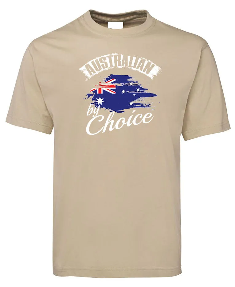 Australian By Choice Adults Citizenship T-Shirt (Colour Choices)