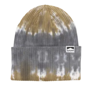 Autumn Tie Dye Split Surplus Beanie - Khaki