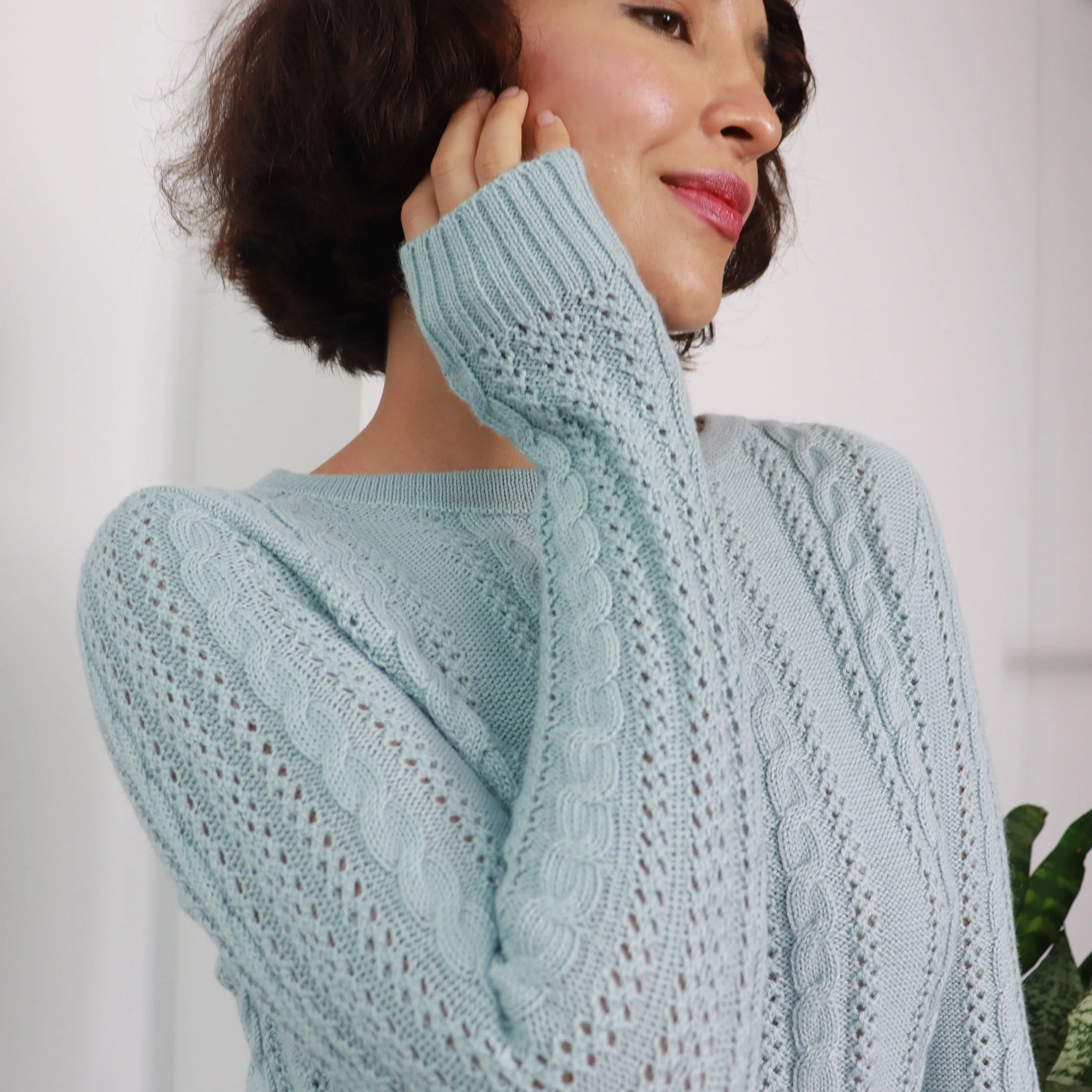 Baby Alpaca Wool Cable Jumper