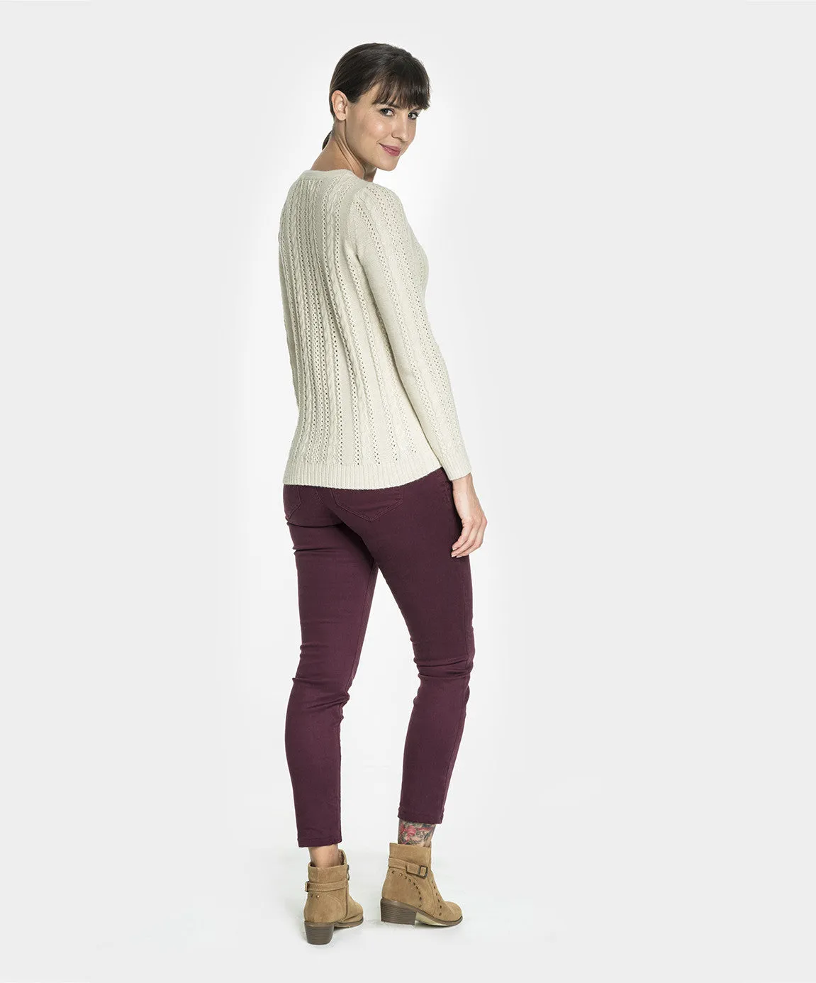 Baby Alpaca Wool Cable Jumper