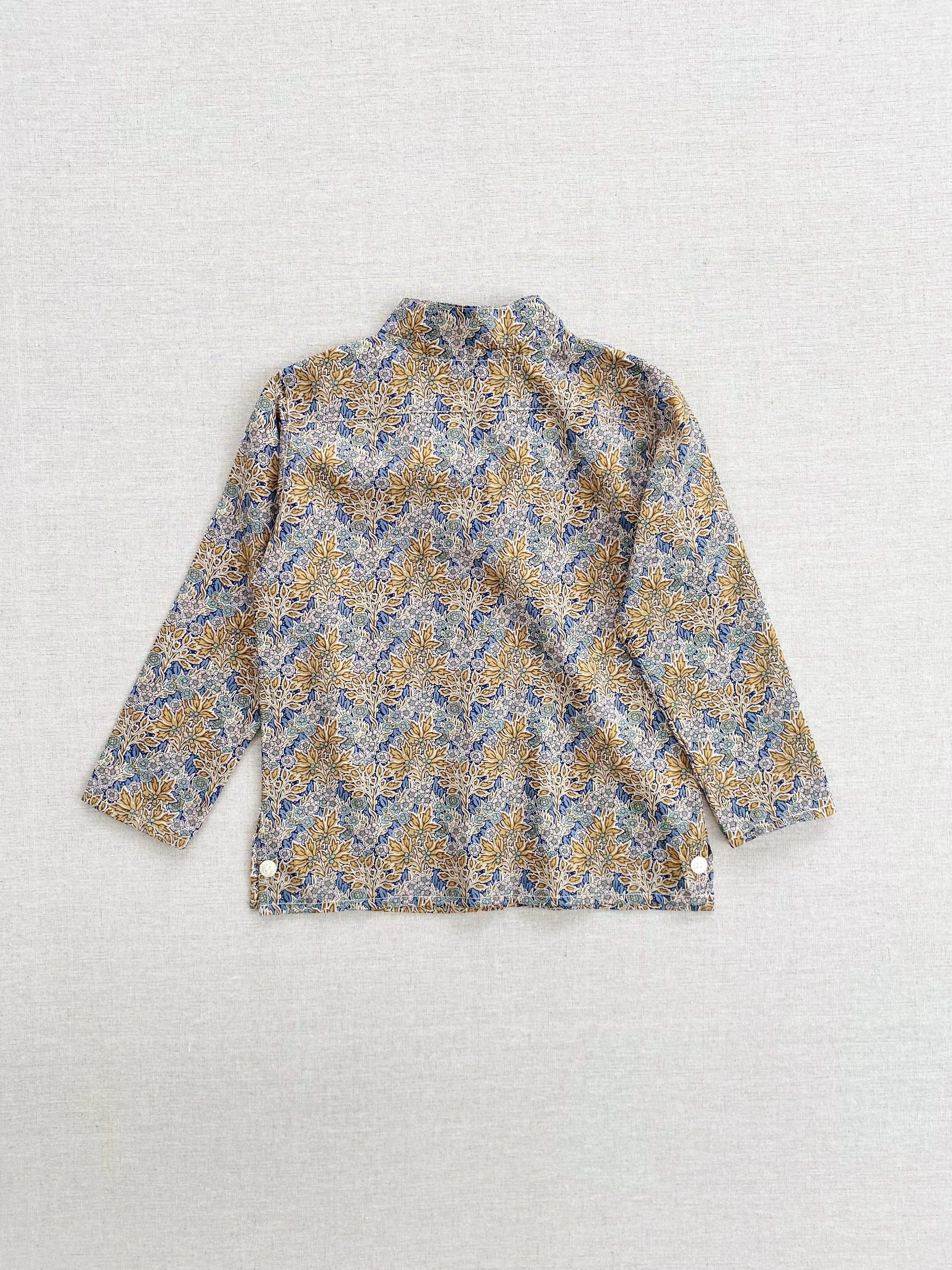 band collar buttondown made with aubrey forest liberty of london tana lawn