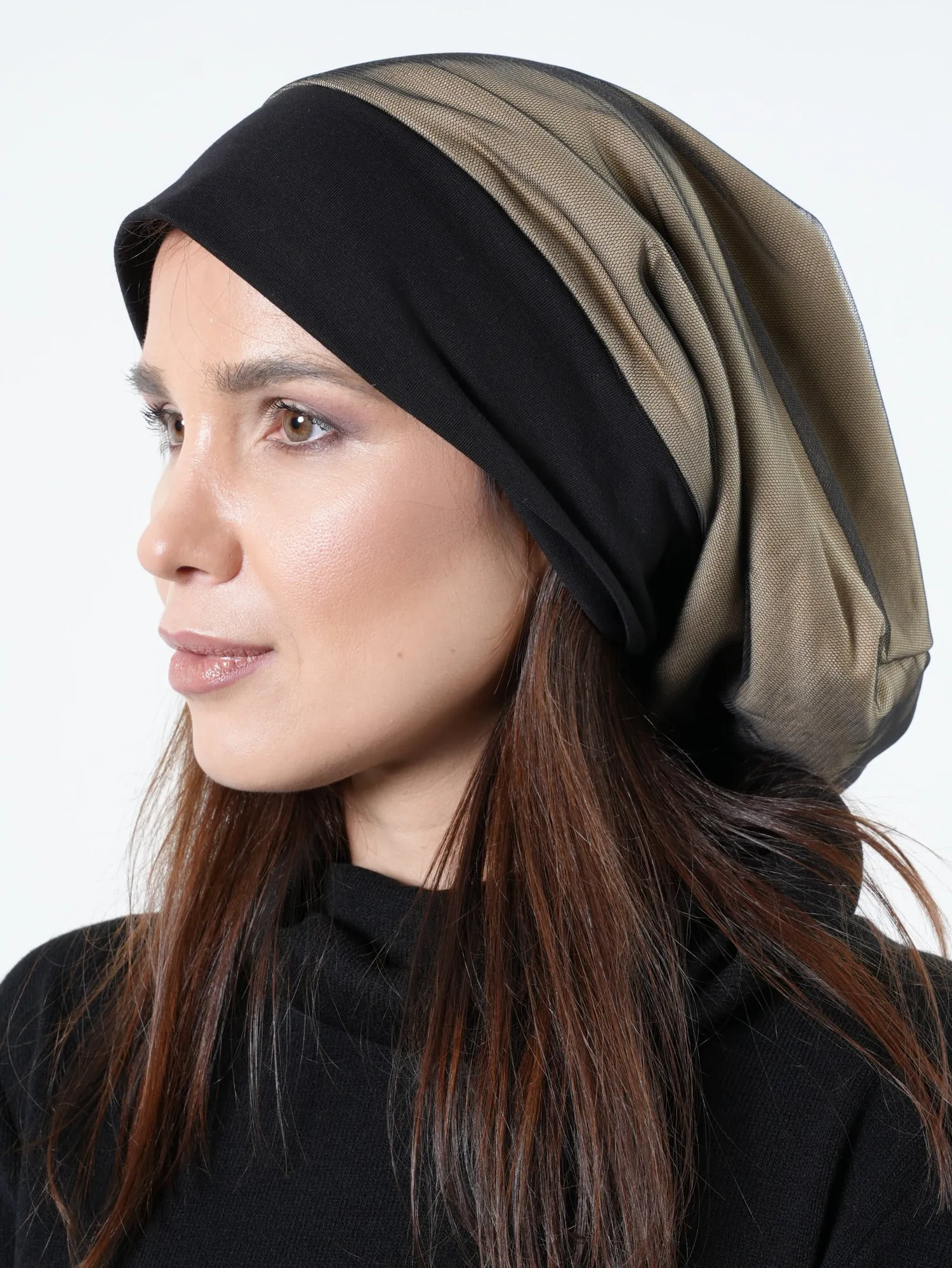 Beanies With Tulle Layer Set