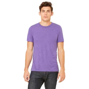 Bella   Canvas Unisex Purple Triblend Short-Sleeve T-Shirt