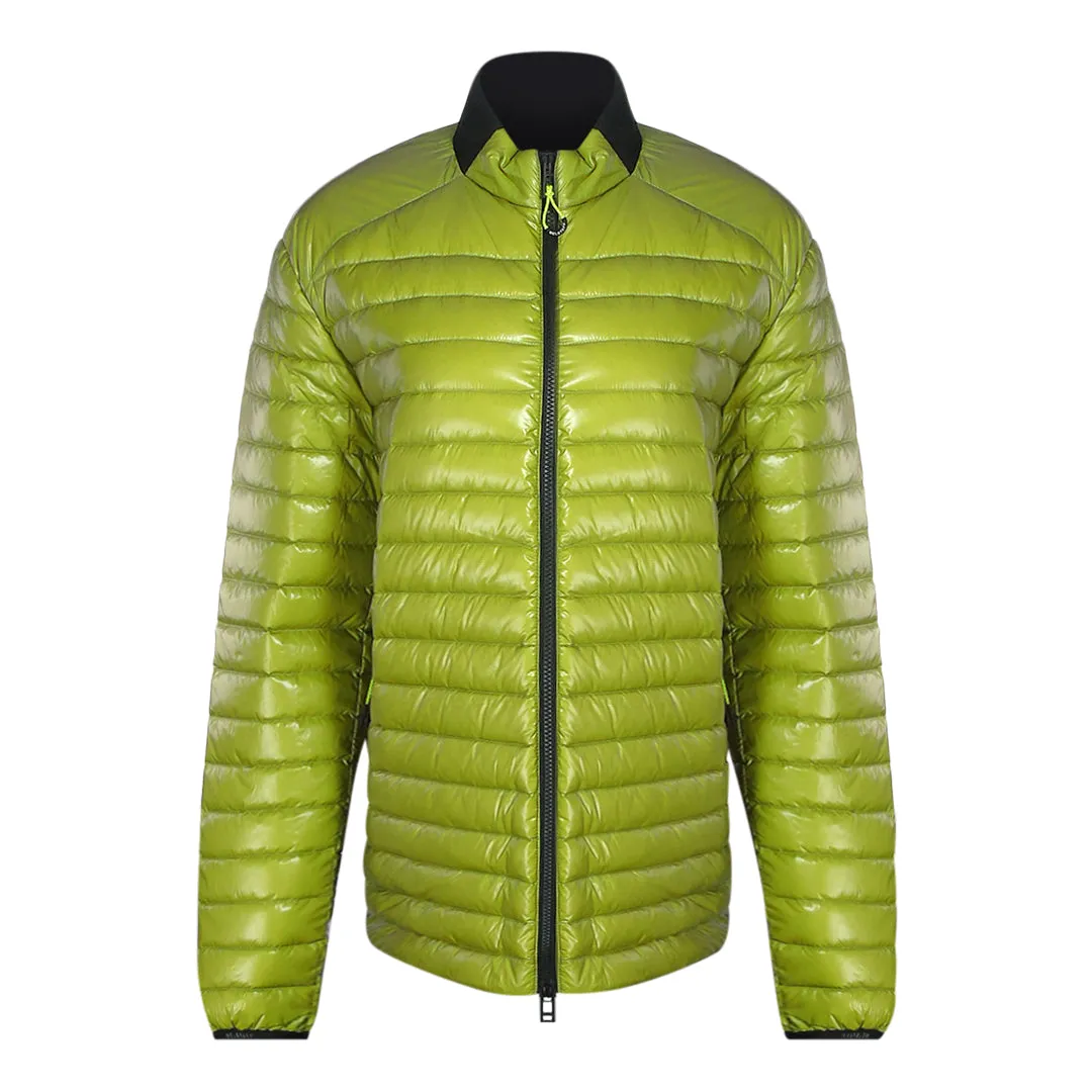 Belstaff Airframe Neon Yellow Shiny Down Filled Jacket