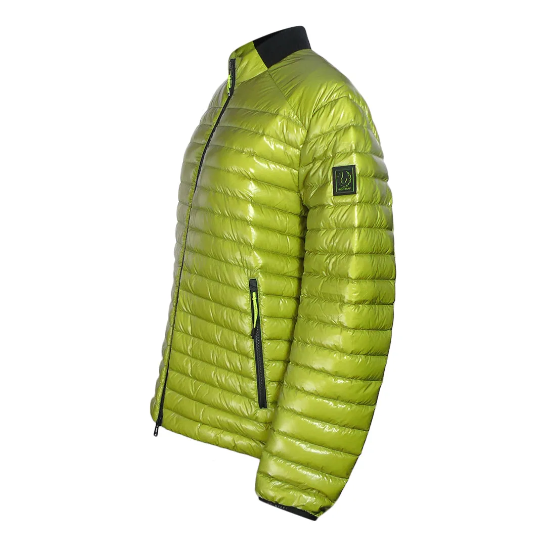 Belstaff Airframe Neon Yellow Shiny Down Filled Jacket