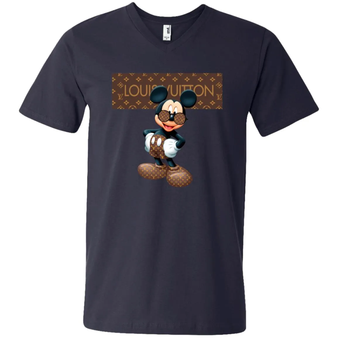 Best Louis Vuitton Mickey Mouse Shirt Men V-Neck T-Shirt