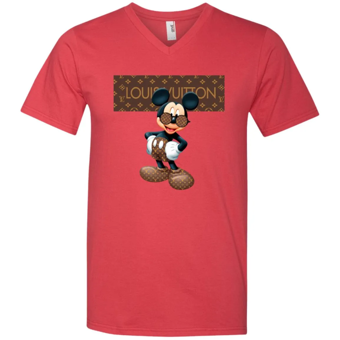 Best Louis Vuitton Mickey Mouse Shirt Men V-Neck T-Shirt