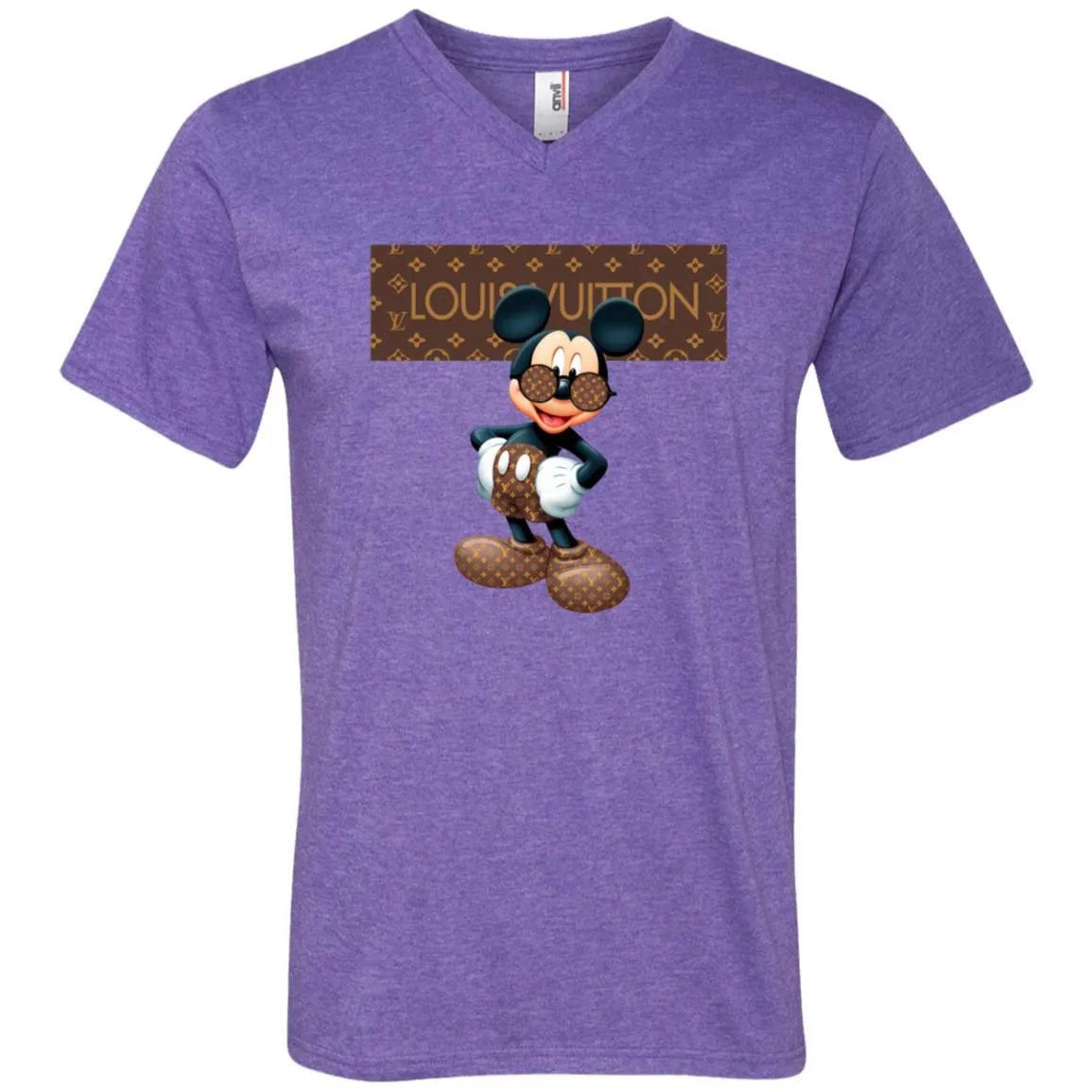 Best Louis Vuitton Mickey Mouse Shirt Men V-Neck T-Shirt