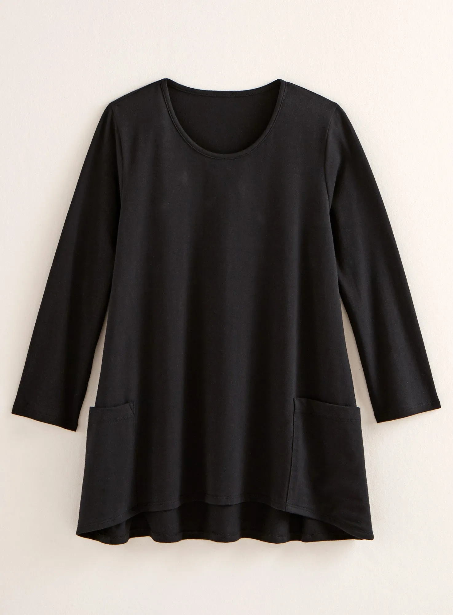 Beyond Basic Trapeze Top - 3/4 Sleeve FINAL SALE (No Returns)