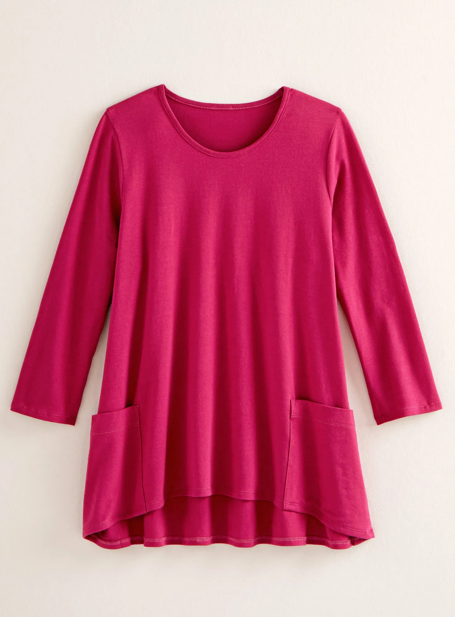 Beyond Basic Trapeze Top - 3/4 Sleeve FINAL SALE (No Returns)