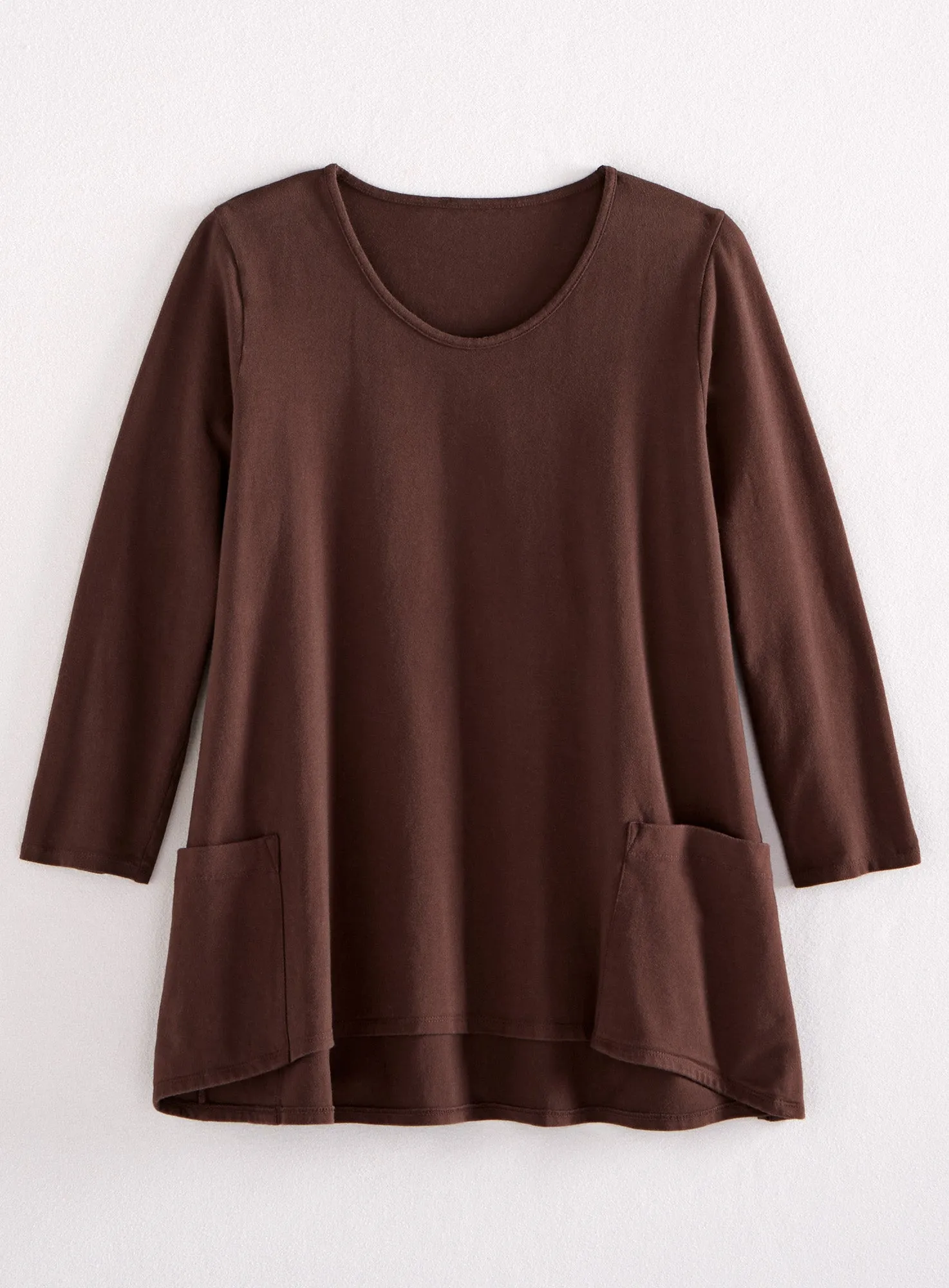 Beyond Basic Trapeze Top - 3/4 Sleeve FINAL SALE (No Returns)