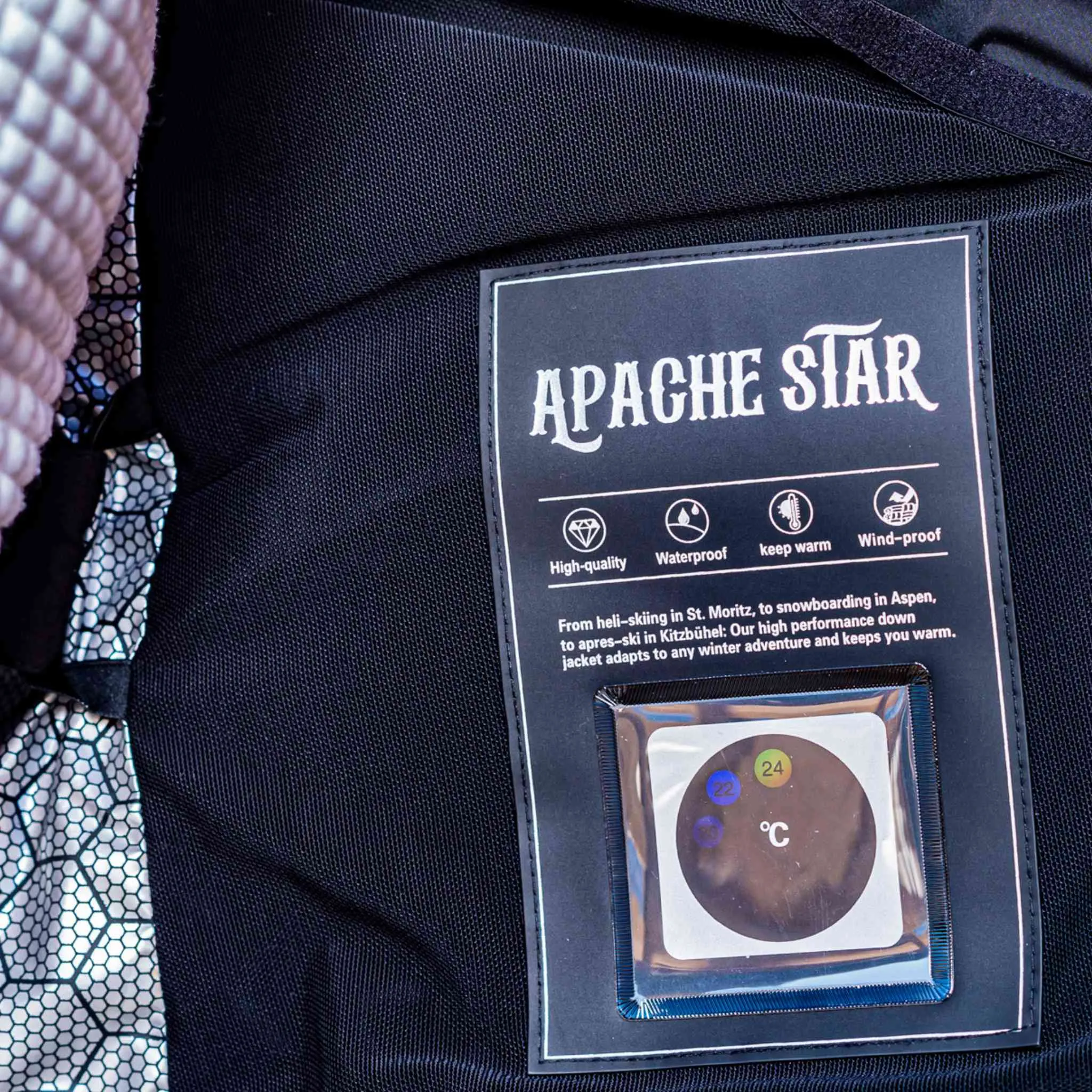BLACK DOWN JACKET "AMERICAN ANCHORAGE"