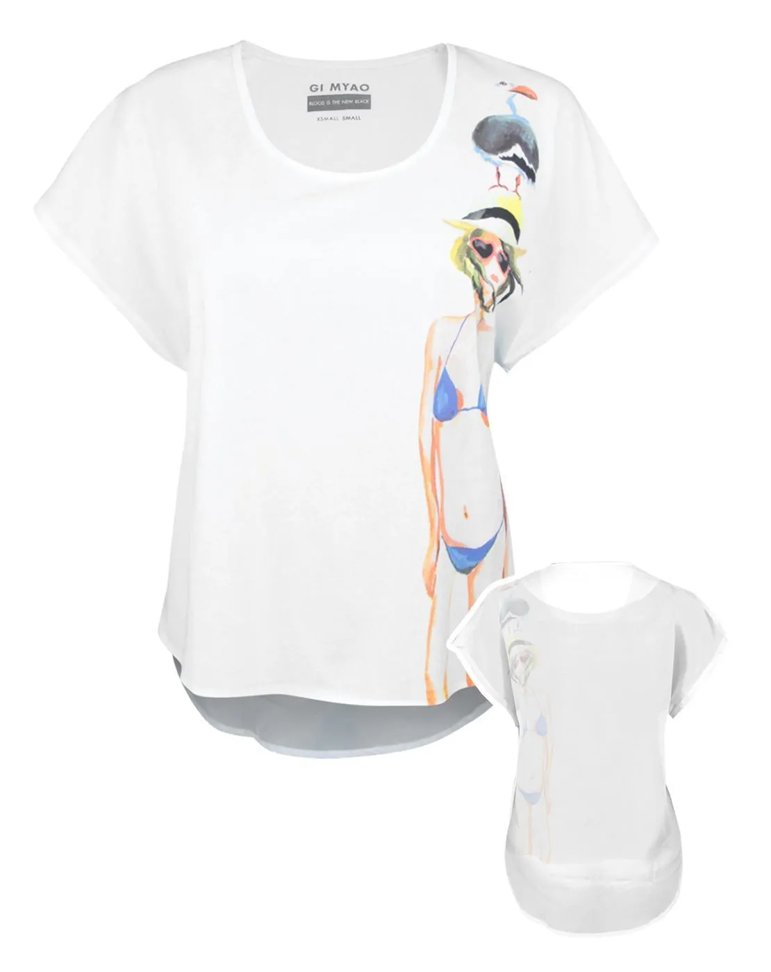 Blood Is The New Black Pelican Bay Women's Sheer Back T-Shirt