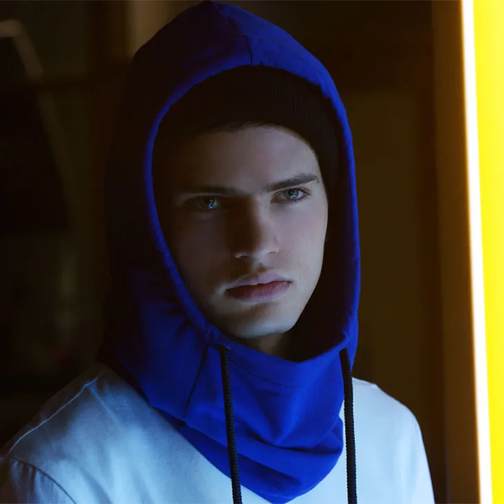 Blue Hood & Beanie
