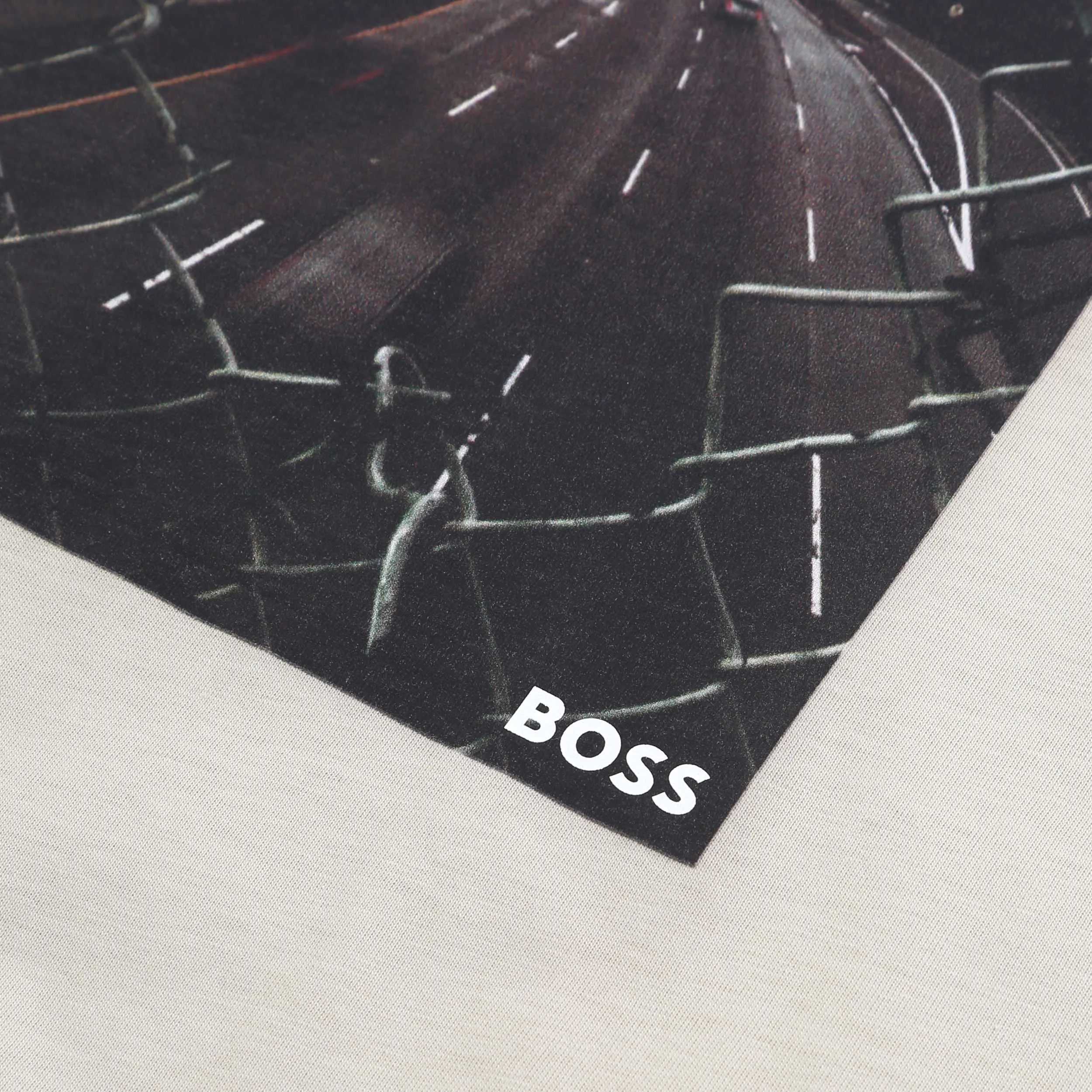 BOSS Te Urban T-Shirt in Light Beige