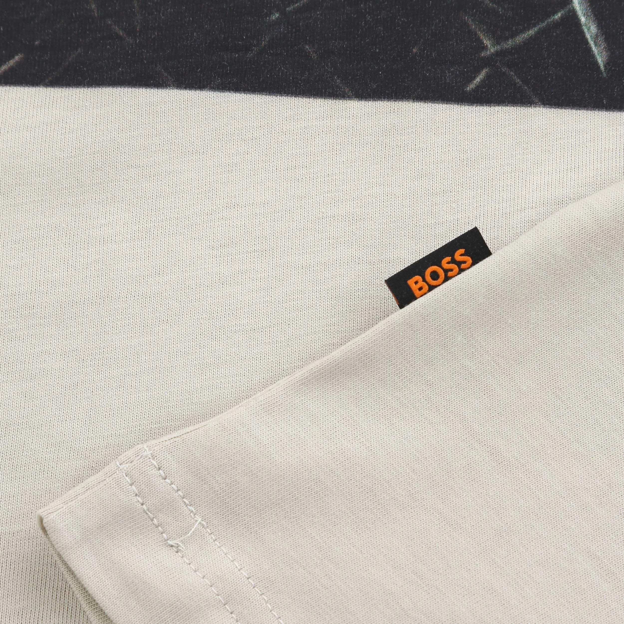 BOSS Te Urban T-Shirt in Light Beige