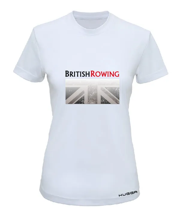 BRITISH ROWING PRINTED WOMENS PERFORMANCE T-SHIRT