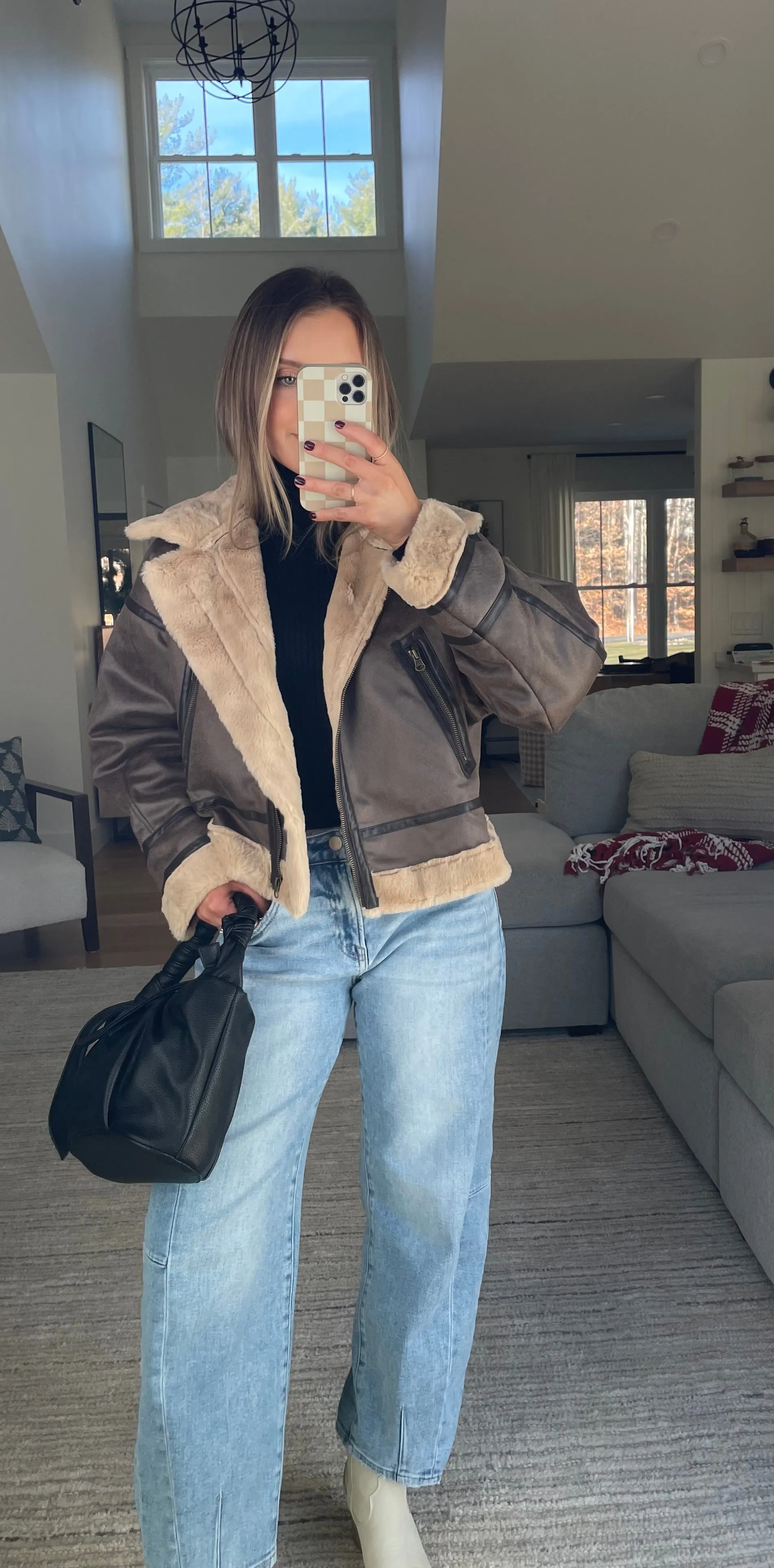 Campbell Faux Suede Jacket