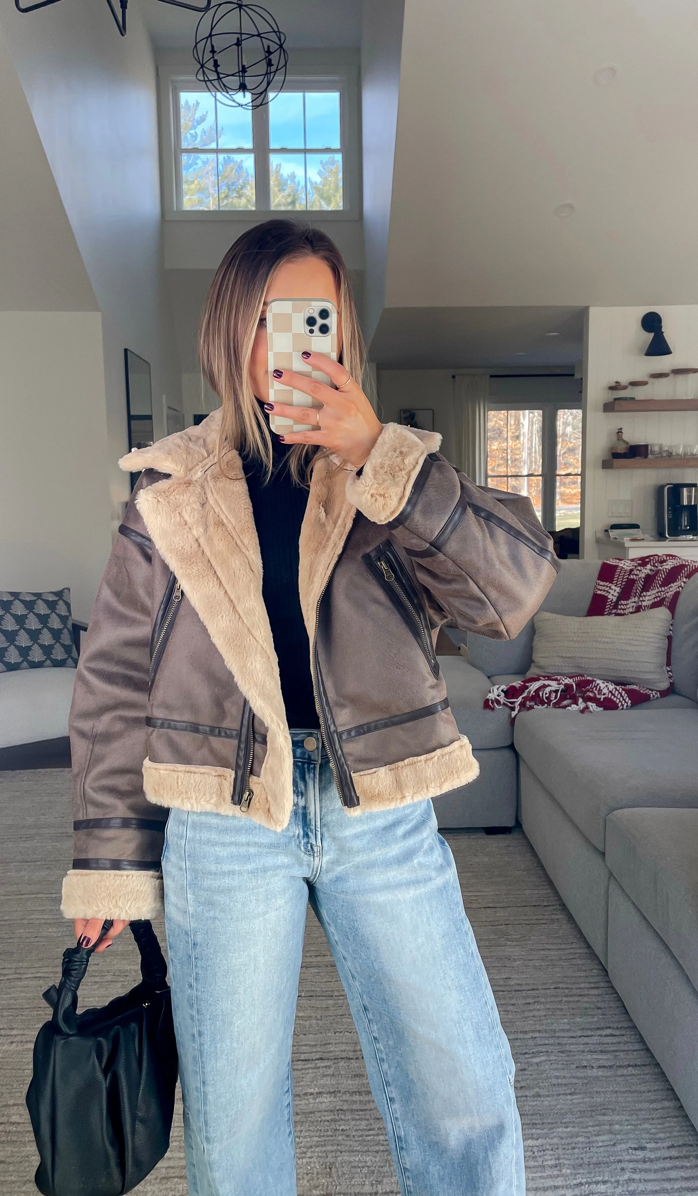 Campbell Faux Suede Jacket