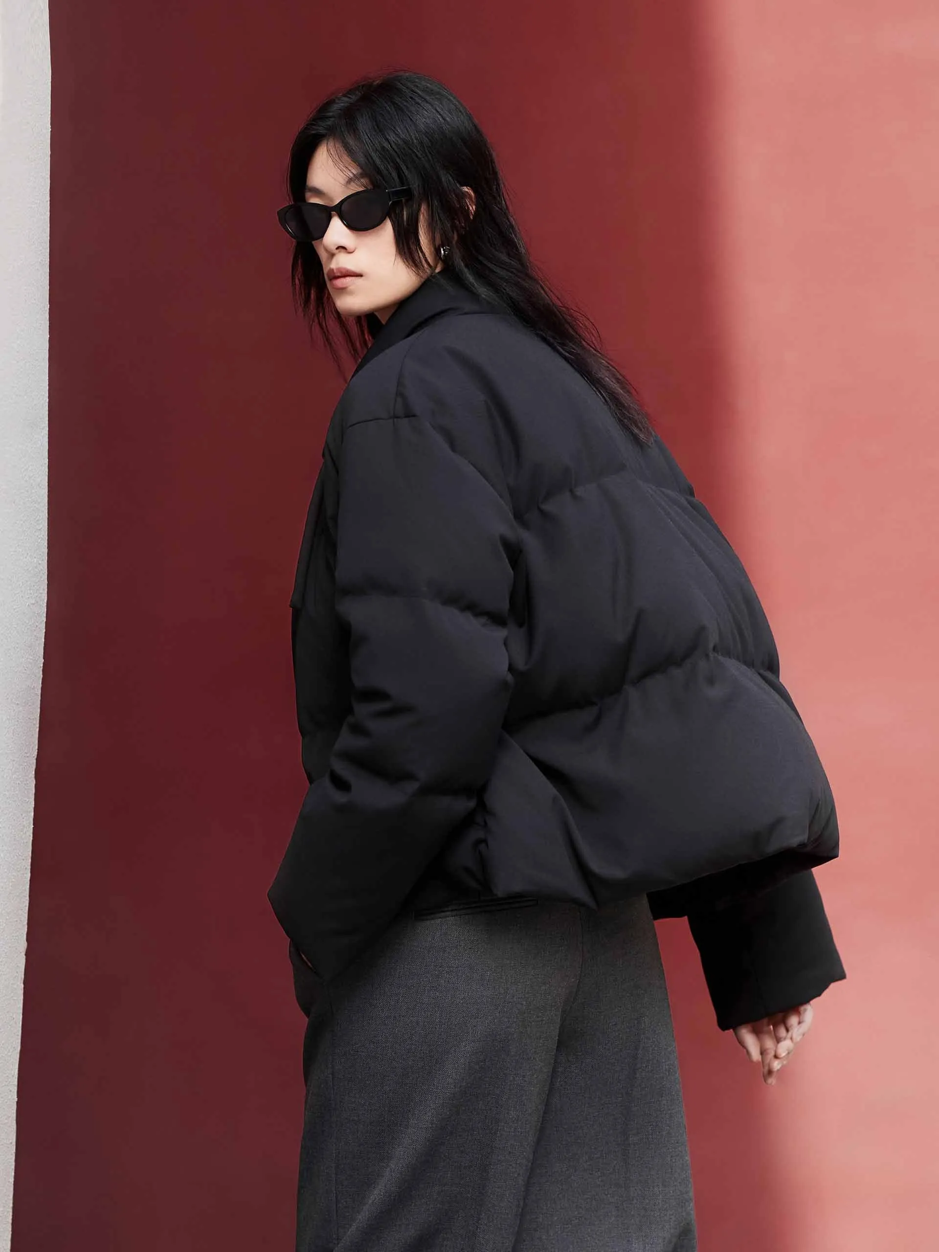 Cheongsam Buckle Down Jacket