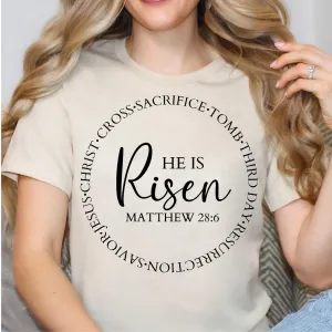 Classy He Is Risen Graphic T-Shirt Tshirt