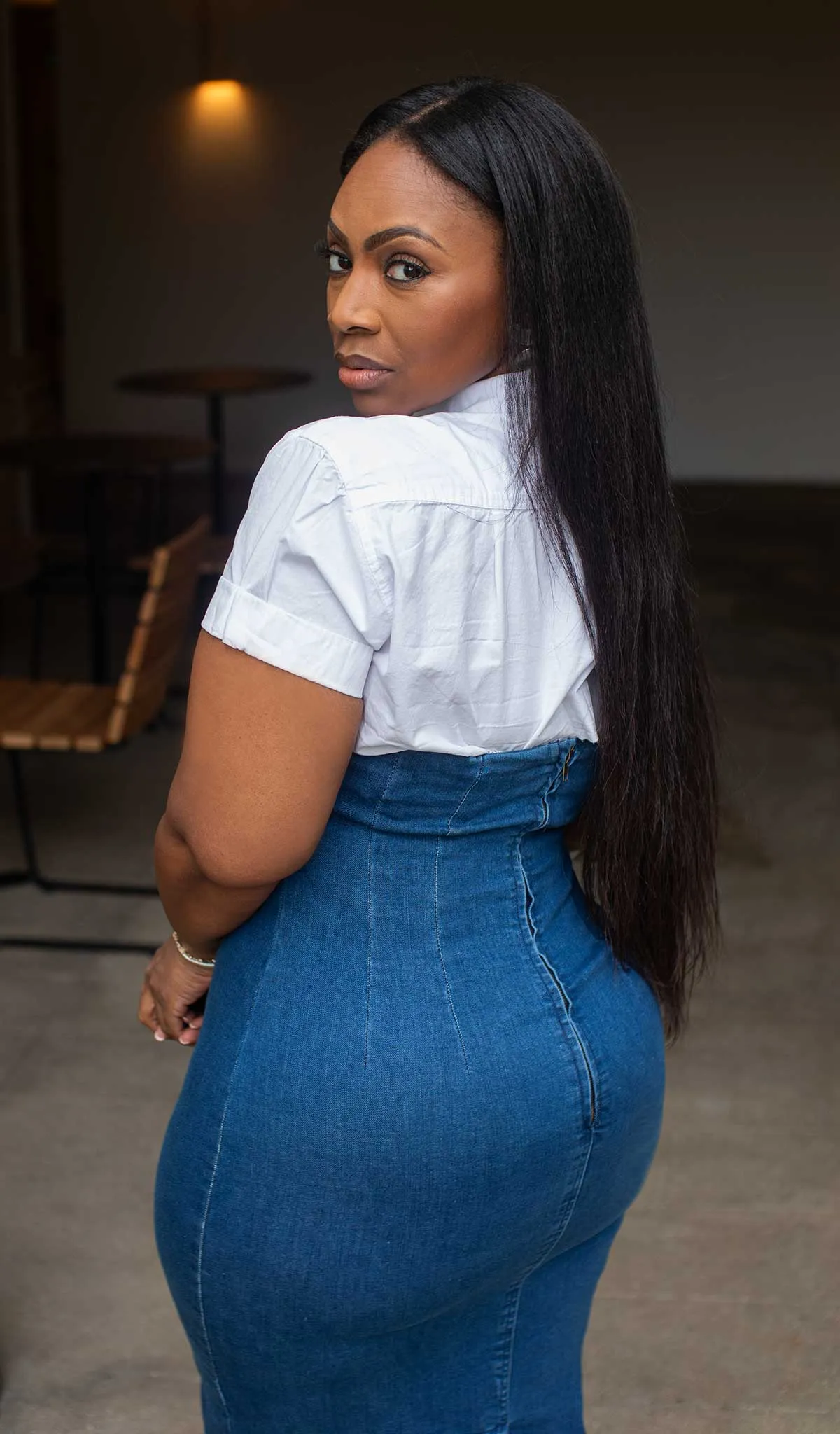 Clean Cut | Denim Tube Top Dress
