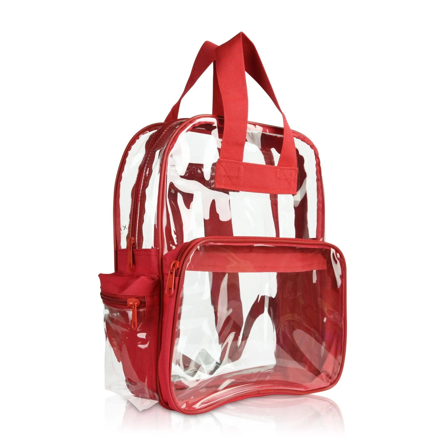 Clear transparent Backpack School Stadium Approved for Concert, Beach, Work, Travel & Sporting