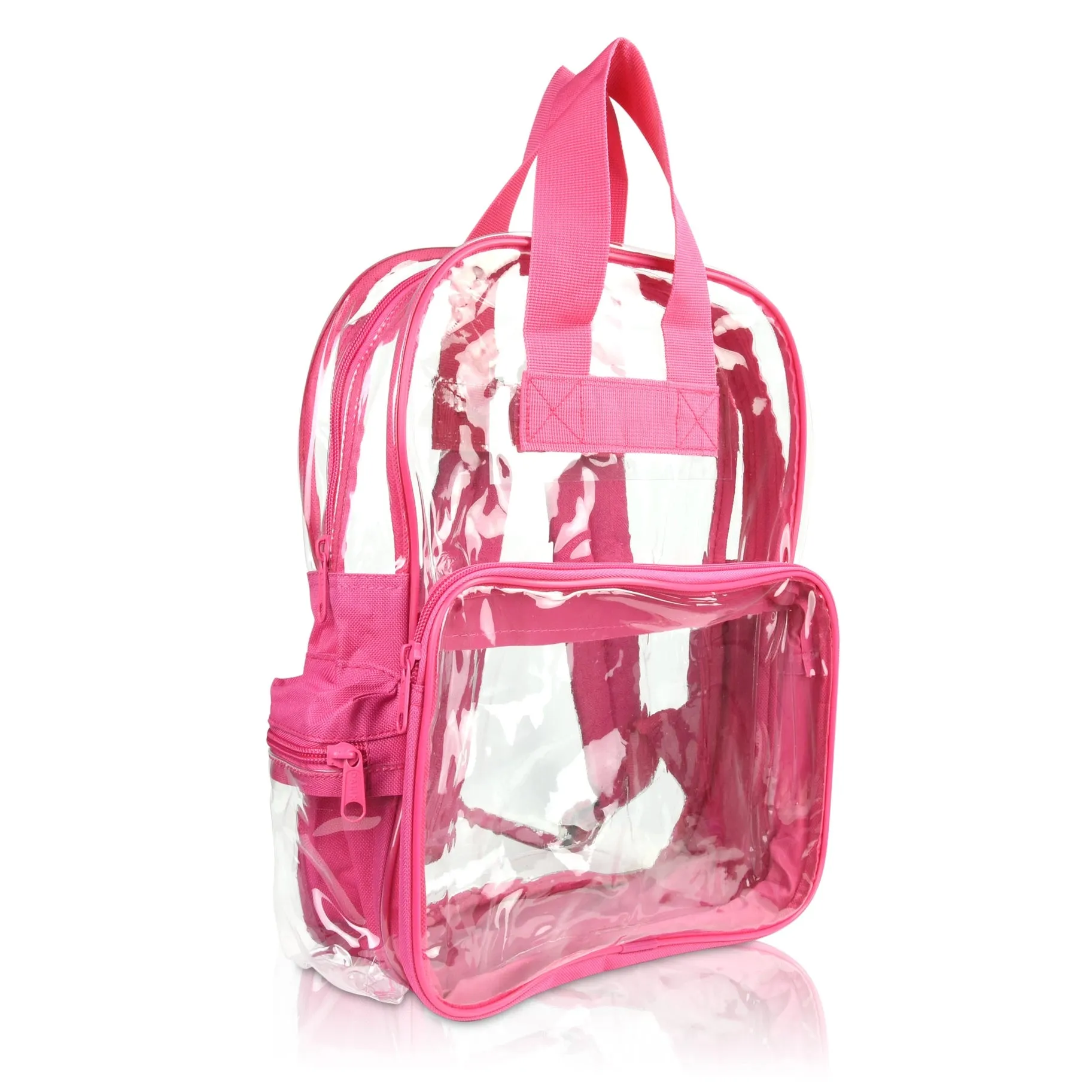Clear transparent Backpack School Stadium Approved for Concert, Beach, Work, Travel & Sporting