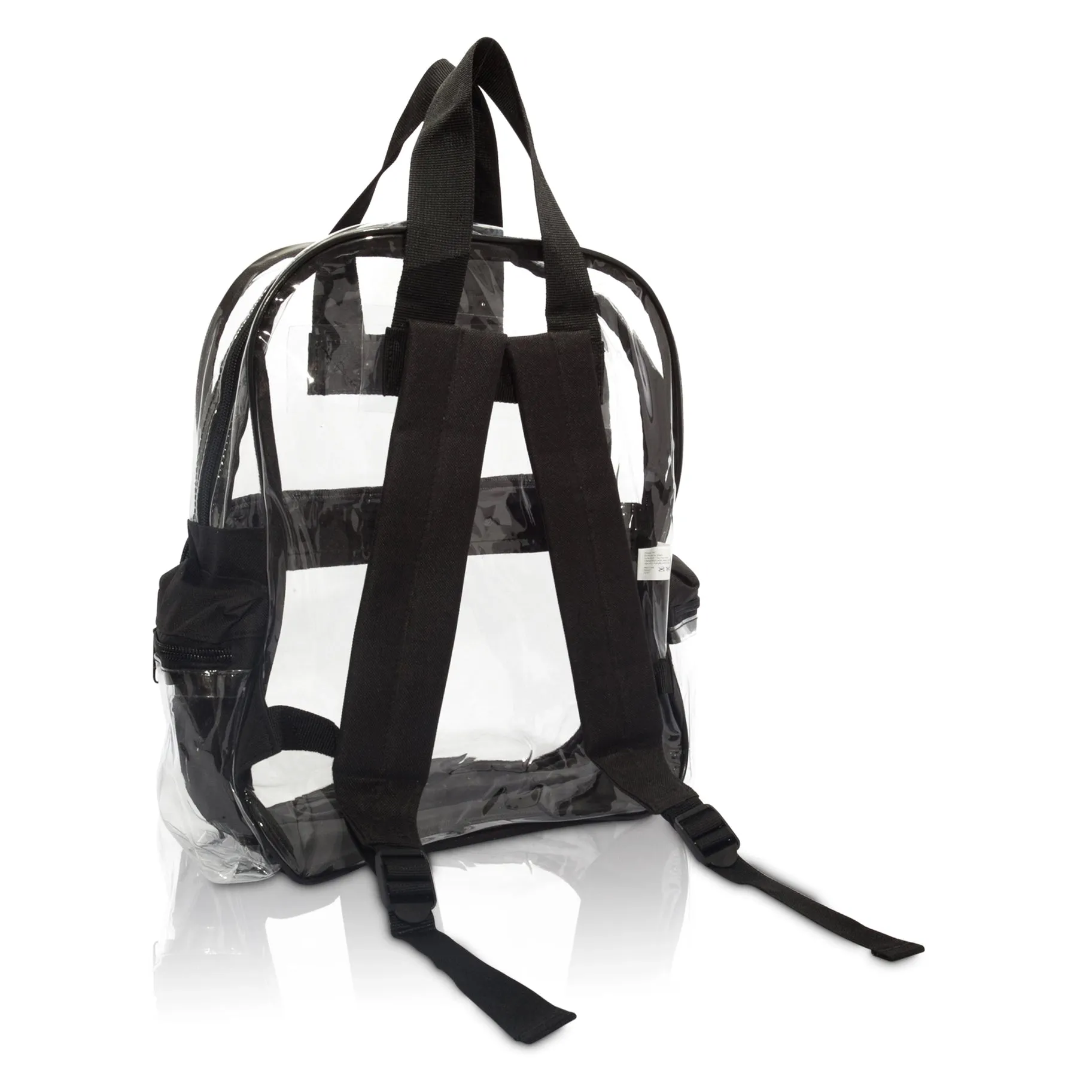 Clear transparent Backpack School Stadium Approved for Concert, Beach, Work, Travel & Sporting