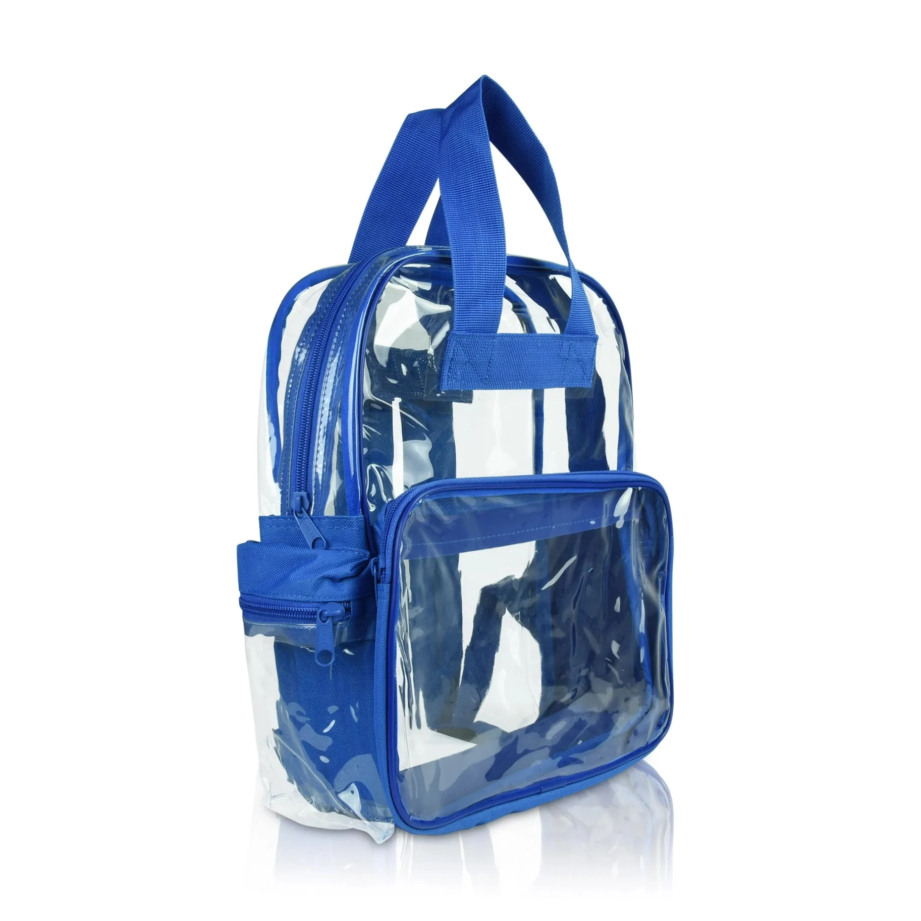 Clear transparent Backpack School Stadium Approved for Concert, Beach, Work, Travel & Sporting