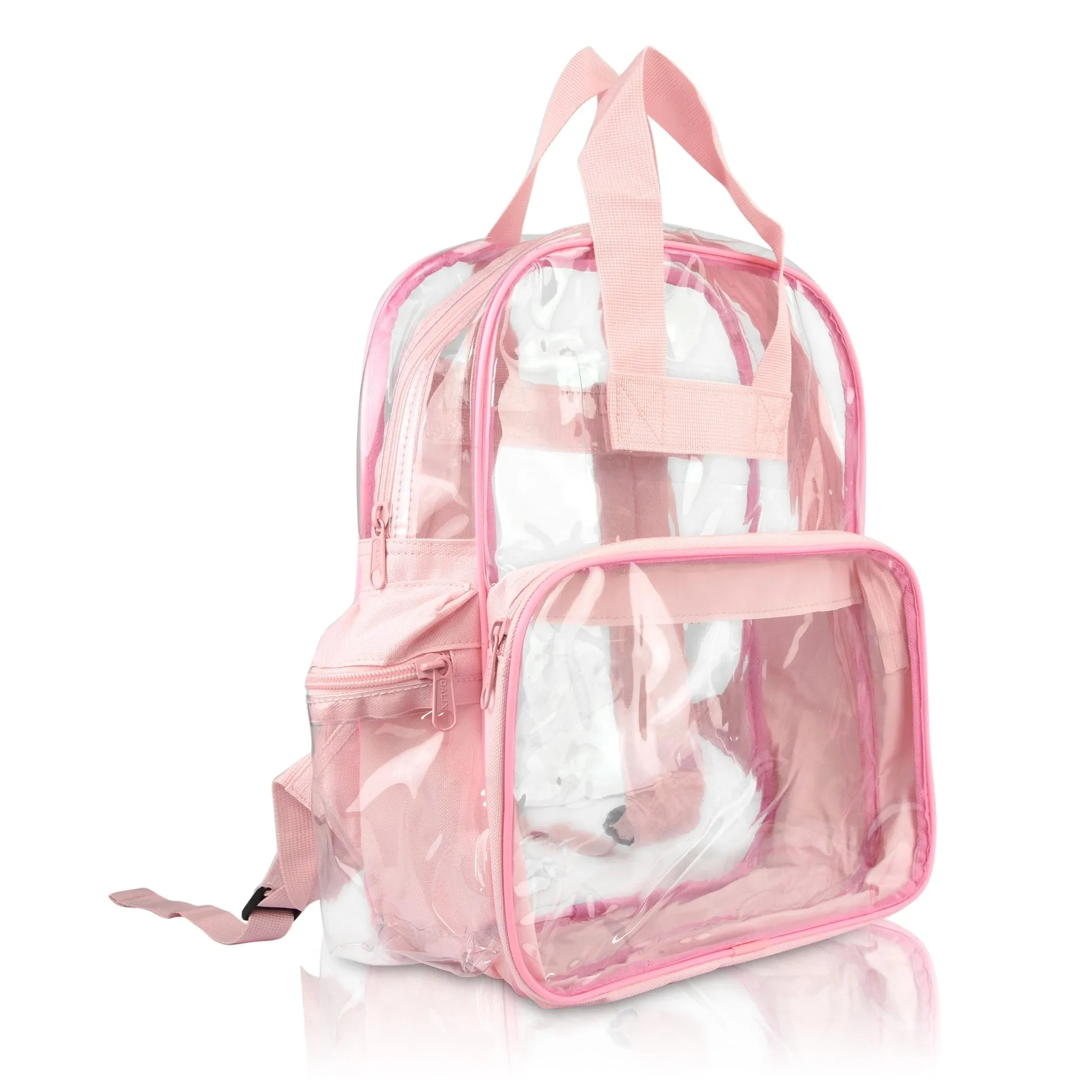 Clear transparent Backpack School Stadium Approved for Concert, Beach, Work, Travel & Sporting