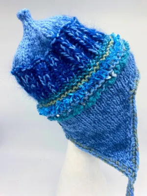 COASTAL BEANIE -Blues ii-Medium/Large
