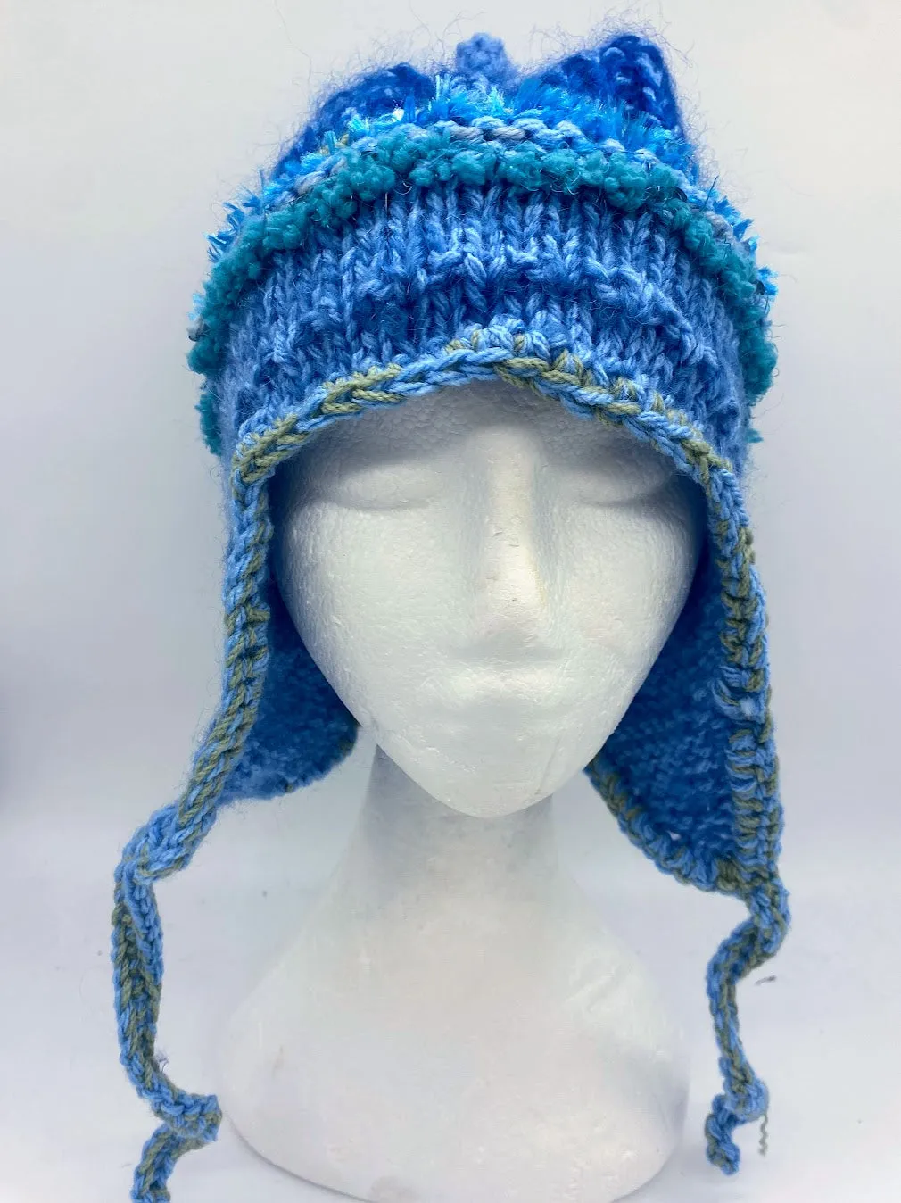 COASTAL BEANIE -Blues ii-Medium/Large