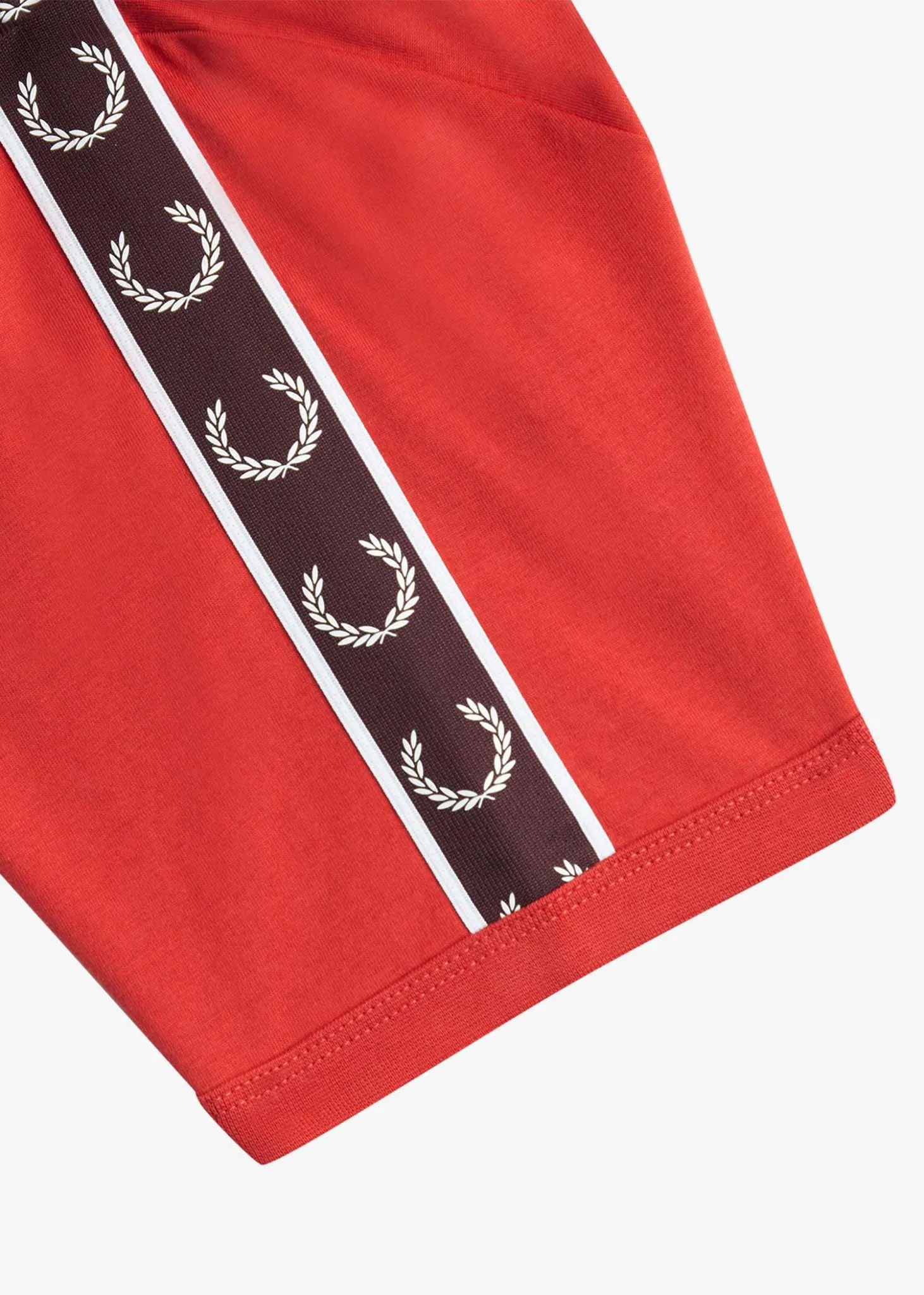 Contrast tape ringer t-shirt - washed red oxblood
