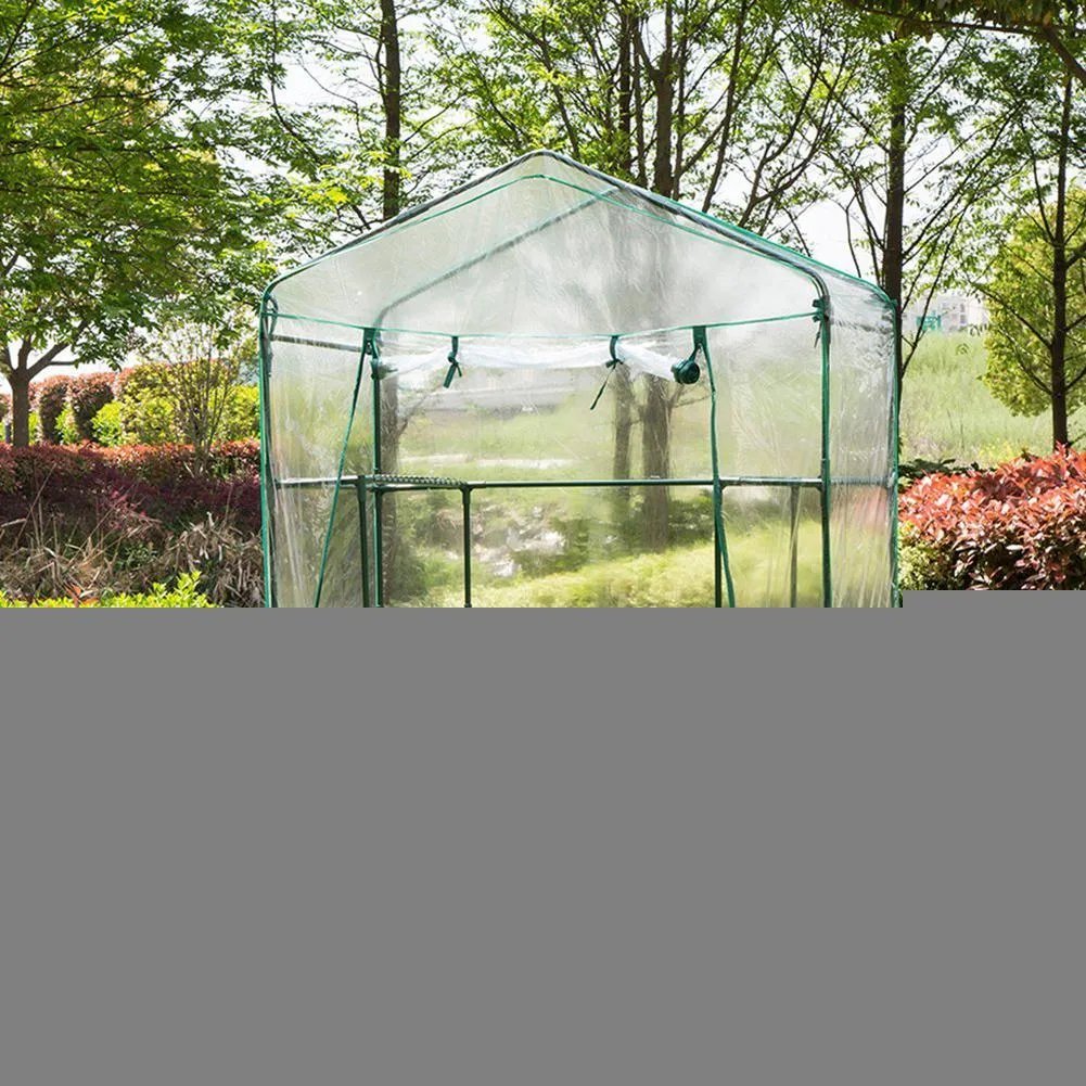 Corrosion-resistant Plant Flowers Cover PVC Greenhouse Cover Waterproof Anti-UV Gardening Protect Plants (without Iron Stand)