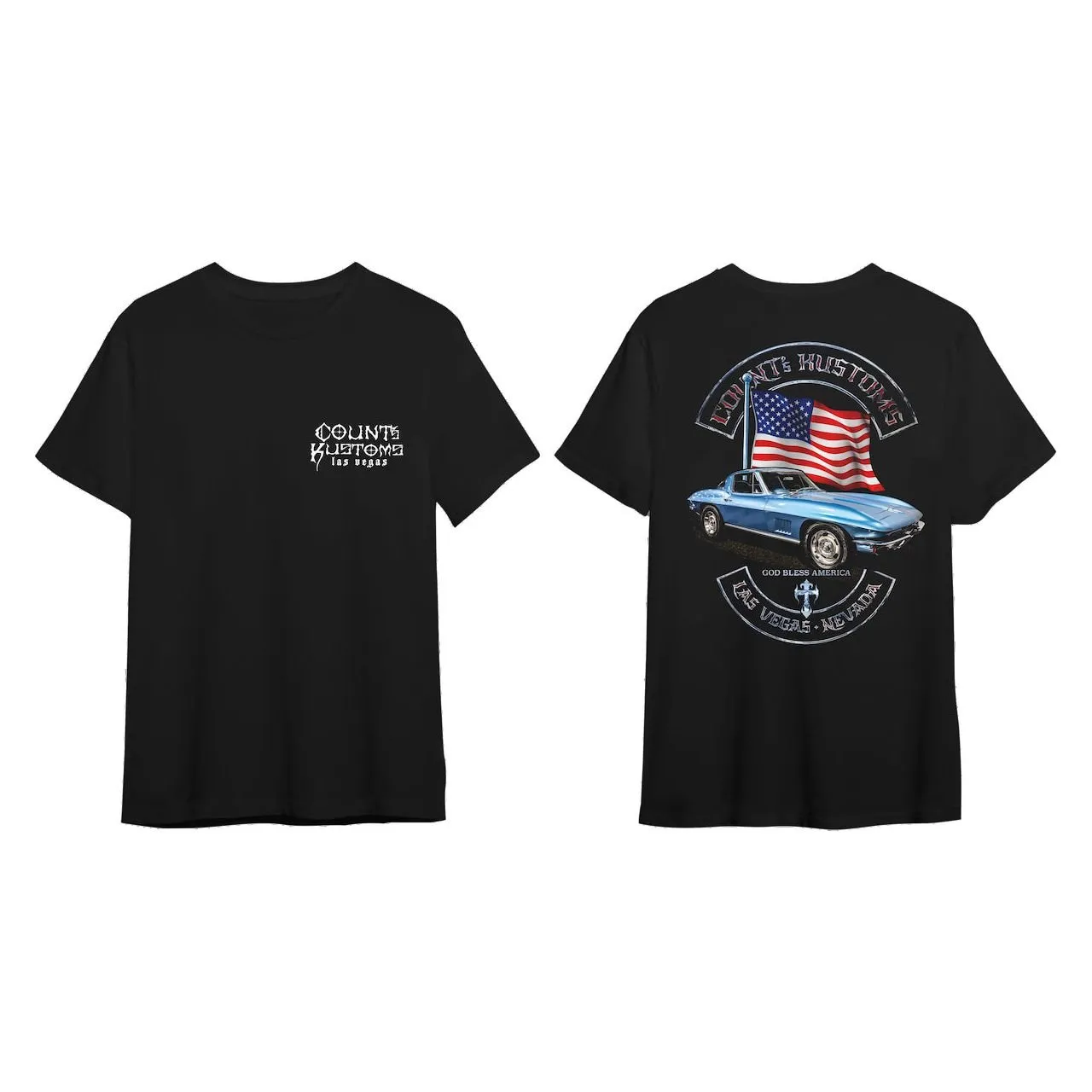Count's Kustoms God Bless America Unisex T-shirt