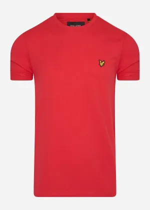 Crew neck t-shirt - gala red