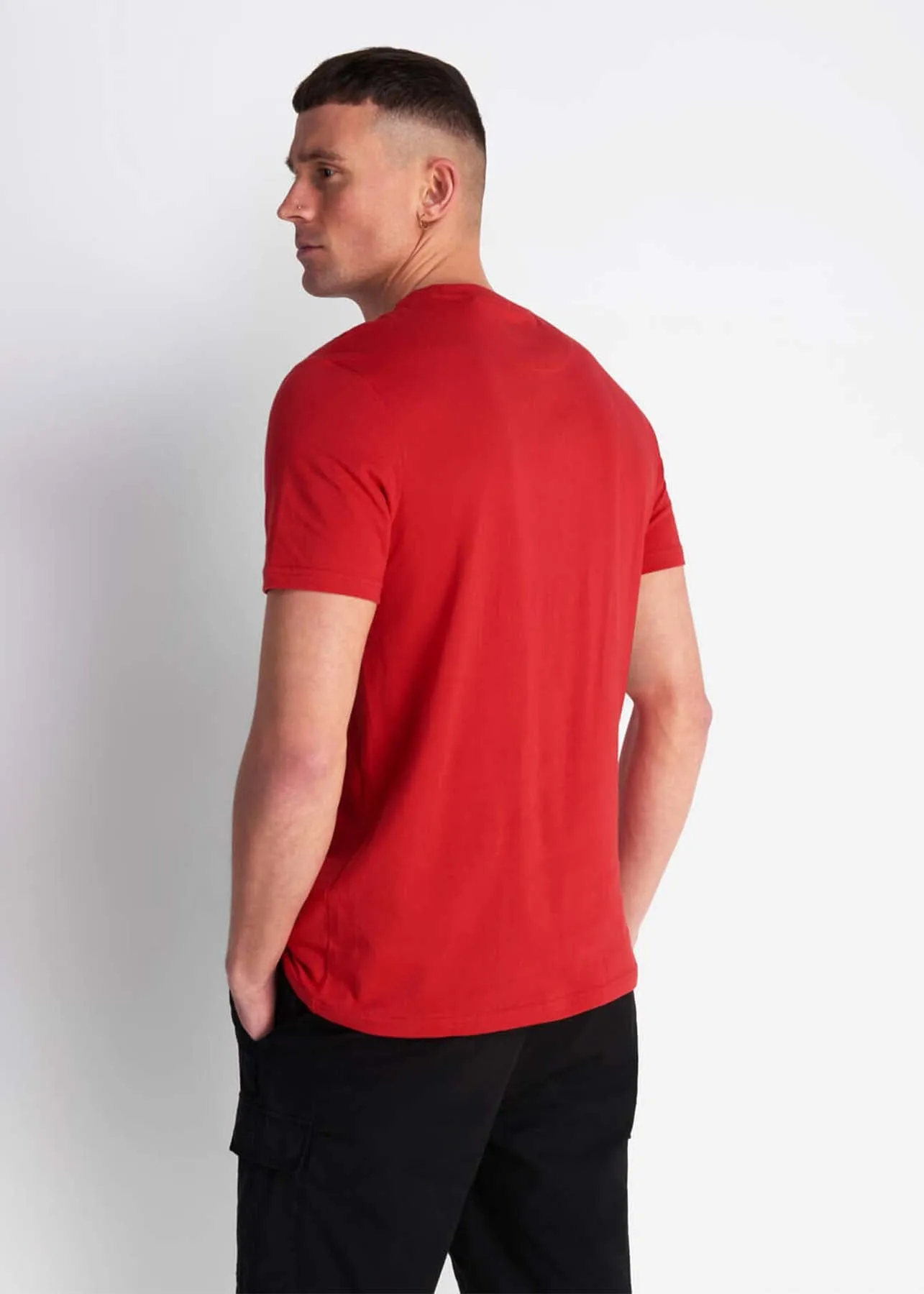 Crew neck t-shirt - gala red