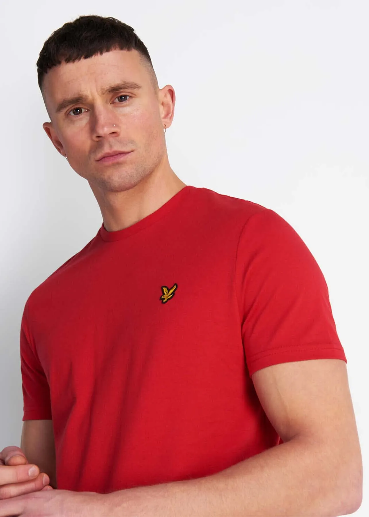Crew neck t-shirt - gala red