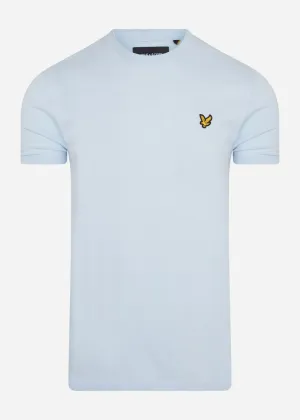 Crew Neck T-Shirt - pastel blue